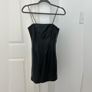 Wild Fable fitted leather mini dress